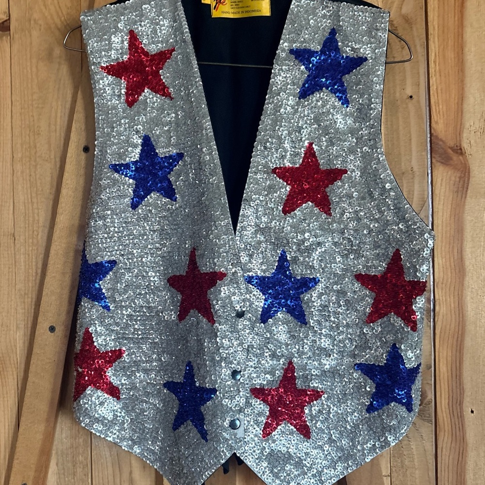 Sequin Star Vest for rodeo queens or horse show